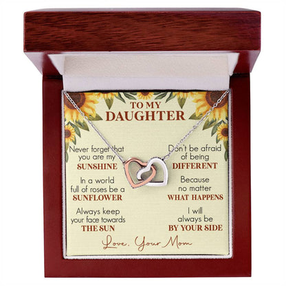 Daughter Interlocking Hearts Necklace