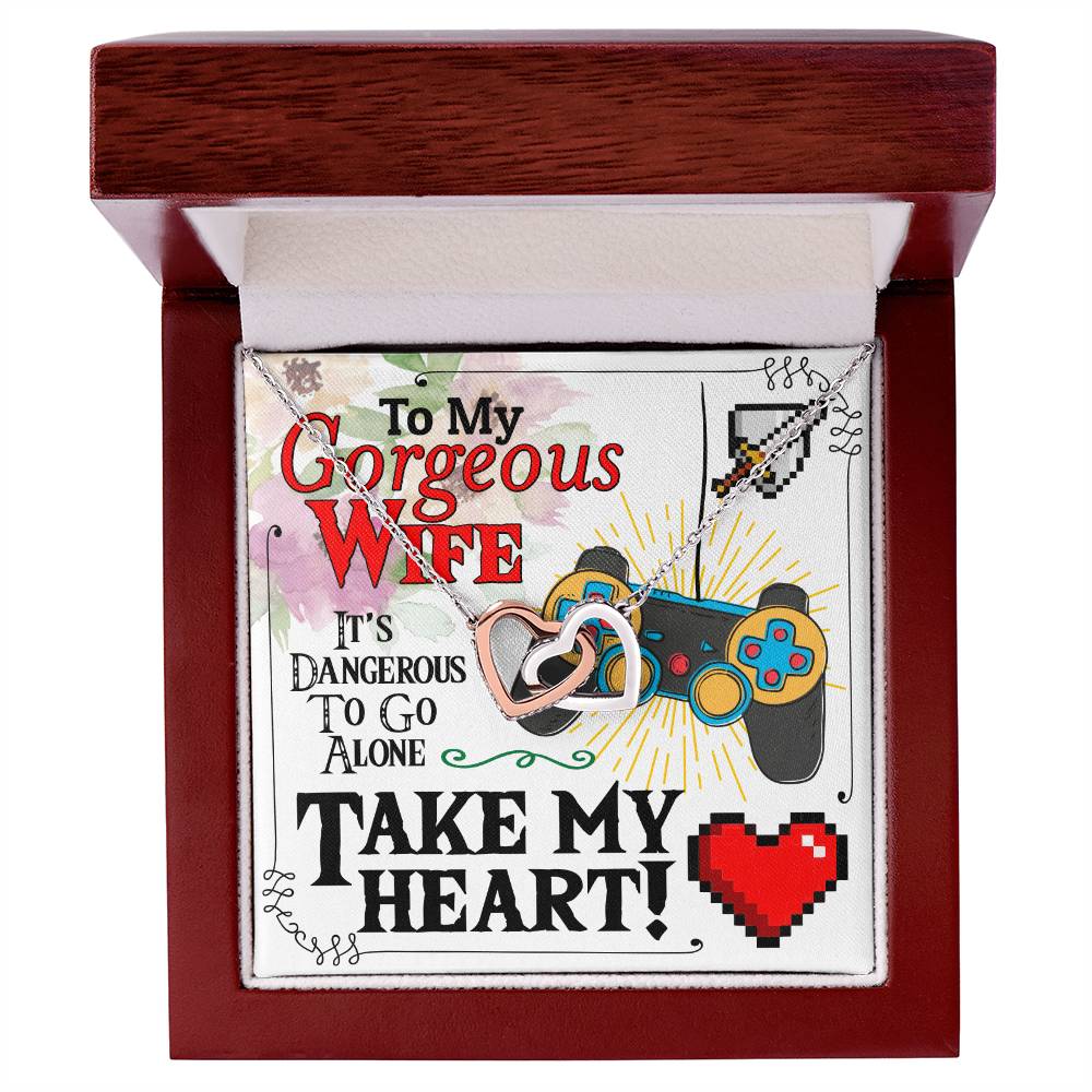 Gamer'S Wife - Interlocking Heart Necklace Interlocking Hearts Necklace