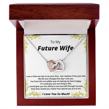 A Gift For My Future Wife Interlocking Hearts Necklace