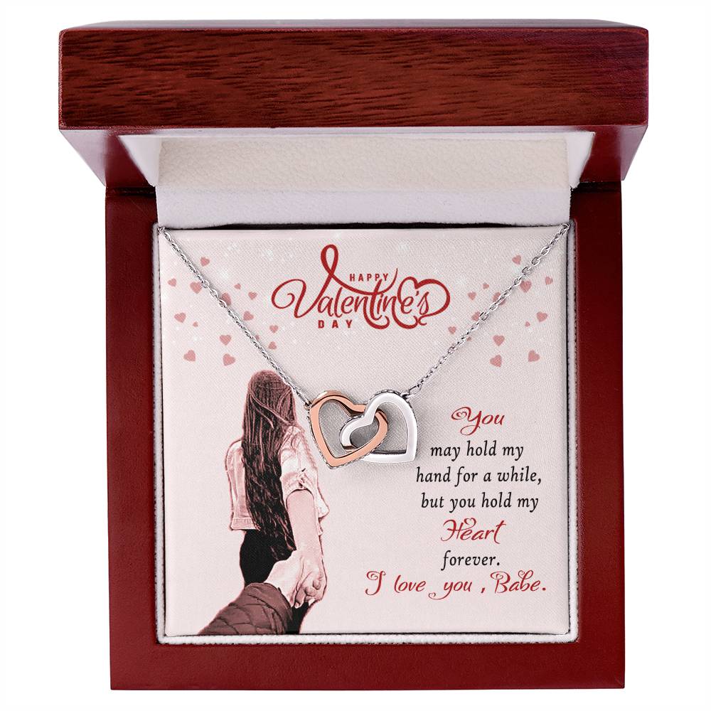Forever Love - Valentine'S Day Necklace Interlocking Hearts Necklace