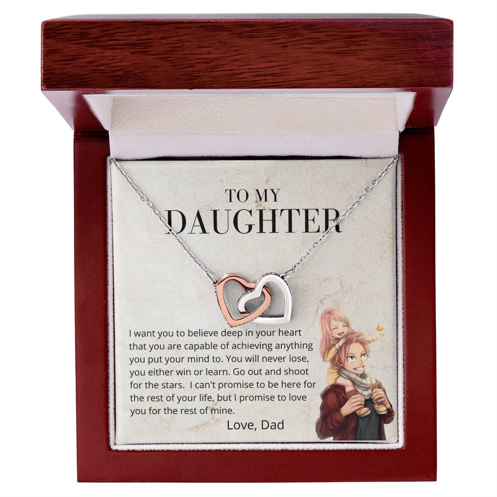 You Can Do Anything - Necklace Interlocking Hearts Necklace