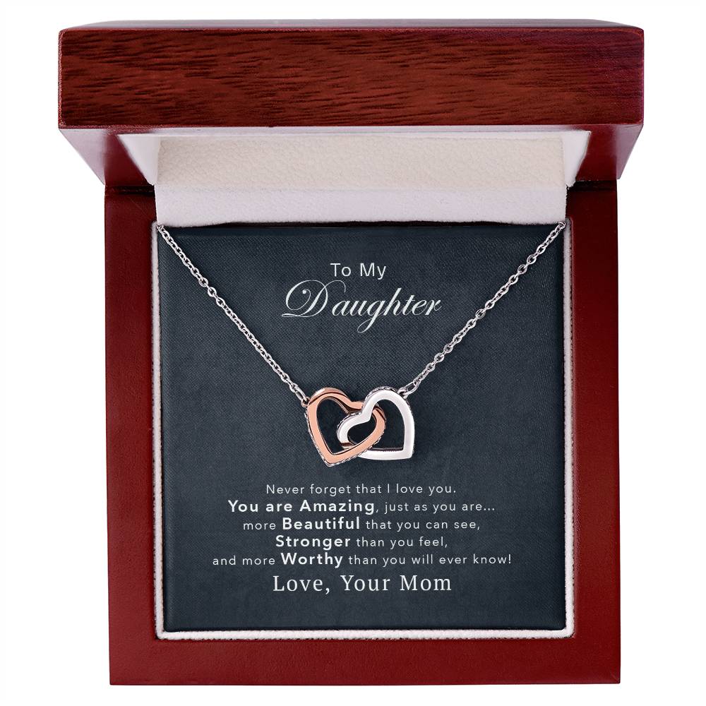 Collection Daughter - You'Re Amazing Interlocking Hearts Necklace