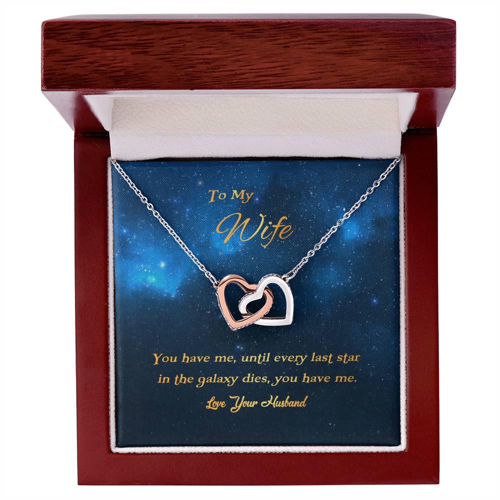 You Have Me Interlocking Hearts Necklace