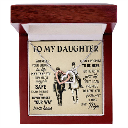 Gift For Daughter - Interlocking Hearts Necklace