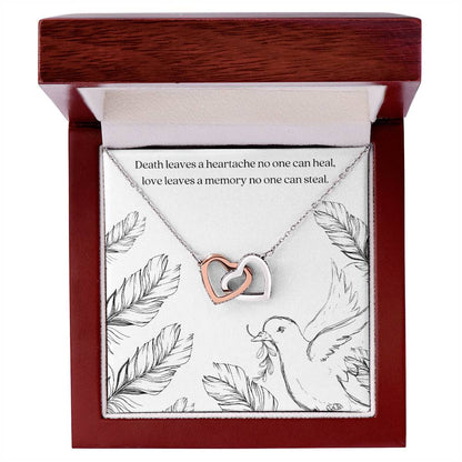 Dove Memory Necklace Interlocking Hearts Necklace