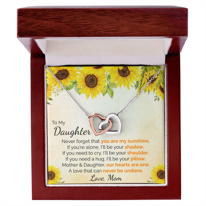 You Are My Sunshine Interlocking Hearts Interlocking Hearts Necklace