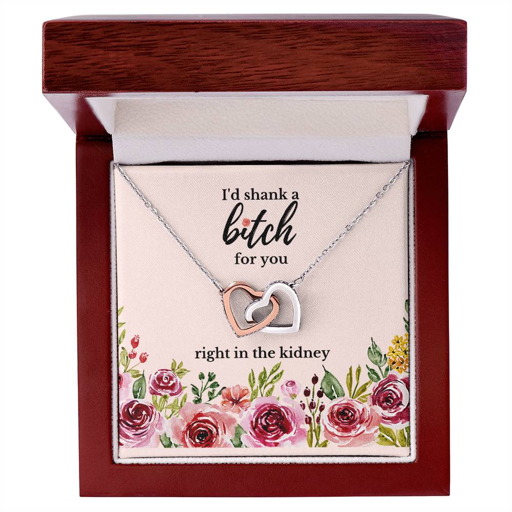 Best Friend Gift Sister Birthday Gift Funny Gift For Friend Birthday Gift For Best Friend Sister Gift Interlocking Hearts Necklace