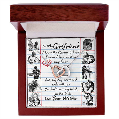 Welder'S Girlfriend - Interlocking Heart Necklace Interlocking Hearts Necklace