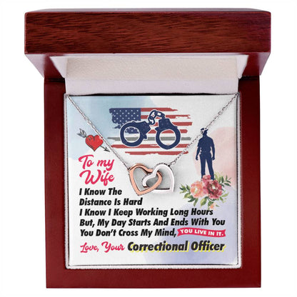 Correctional Officer'S Wife - Interlocking Heart Necklace Interlocking Hearts Necklace