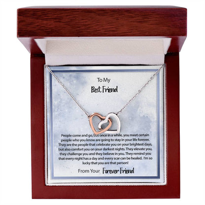 Best Friend - Celebrate Necklace Interlocking Hearts Necklace