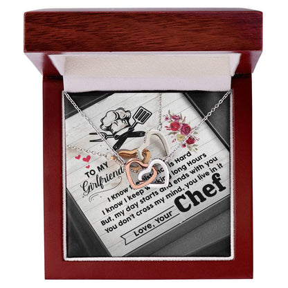 Chef'S Girlfriend-Interlocking Heart Necklace Interlocking Hearts Necklace