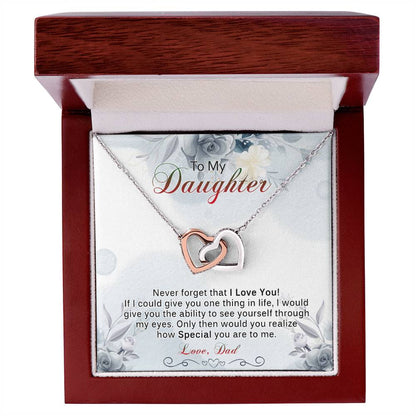 A Meaningful Gift For Daughter From Dad Interlocking Hearts Necklace
