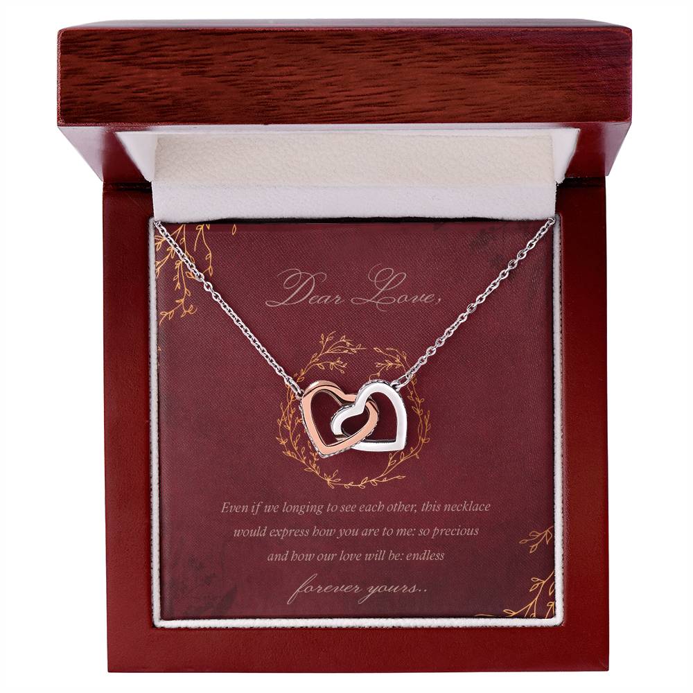 Coupledhearts Luxury Necklace Interlocking Hearts Necklace
