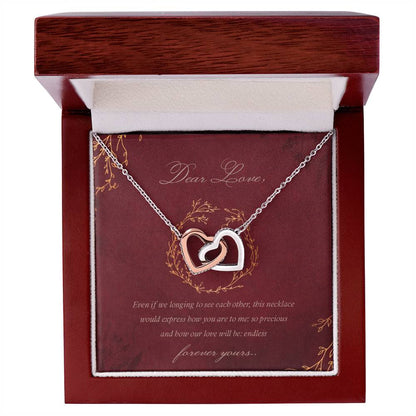 Coupledhearts Luxury Necklace Interlocking Hearts Necklace