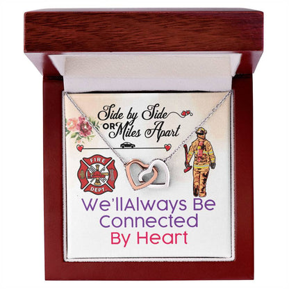 Firefighter'S Girlfriend- Interlocking Heart Necklace Interlocking Hearts Necklace