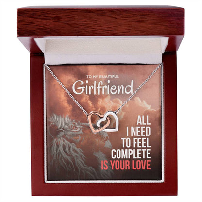 All I Need Is Your Love -Interlocking Hearts Necklace