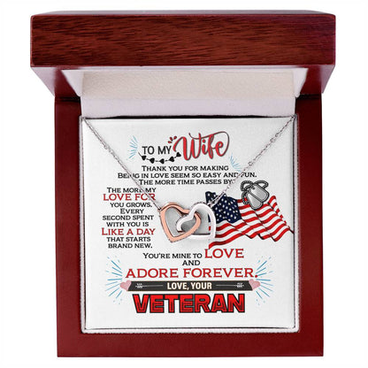 Veteran'S Wife - Interlocking Heart Necklace Interlocking Hearts Necklace