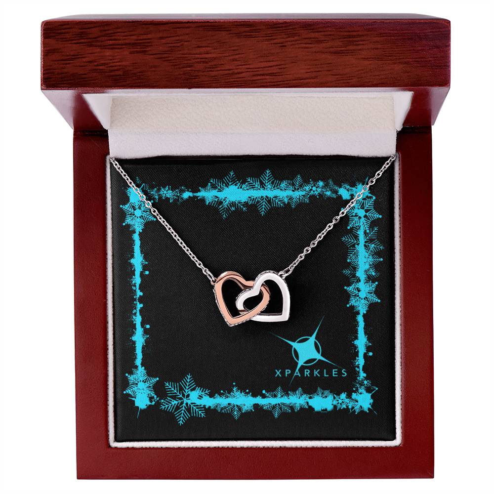 Xparkles Interlocking Hearts Necklace