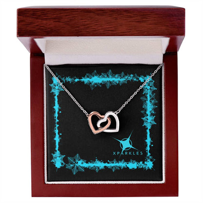 Xparkles Interlocking Hearts Necklace