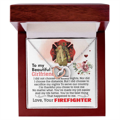Firefighter'S Girlfriend - Interlocking Heart Necklace Interlocking Hearts Necklace