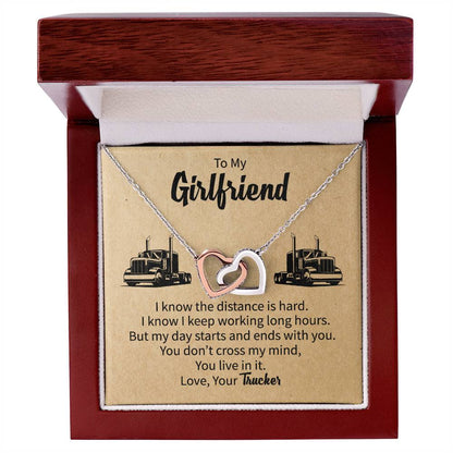 Gift For Girlfriend From Boyfriend Girlfriend Gift Ideas Interlocking Hearts Necklace