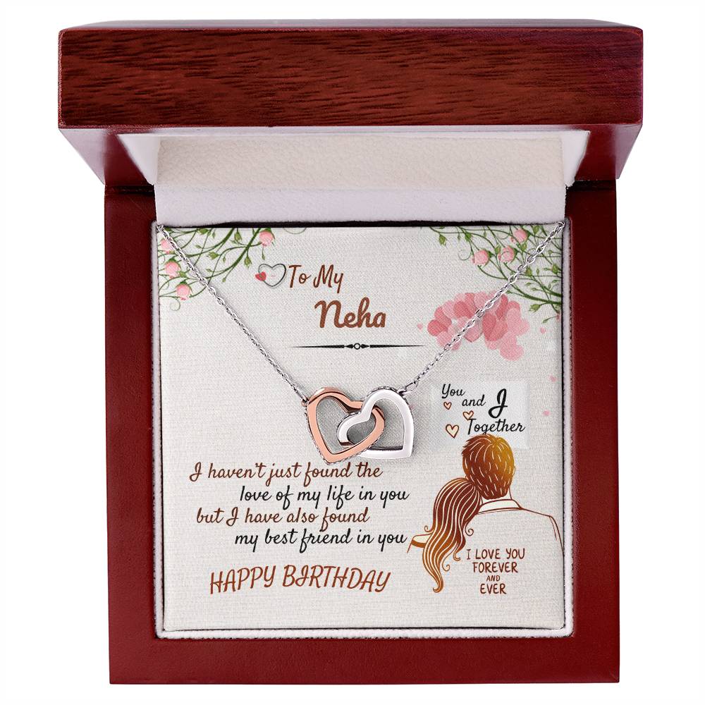 Birthday Gift - Forever Love Necklace Interlocking Hearts Necklace