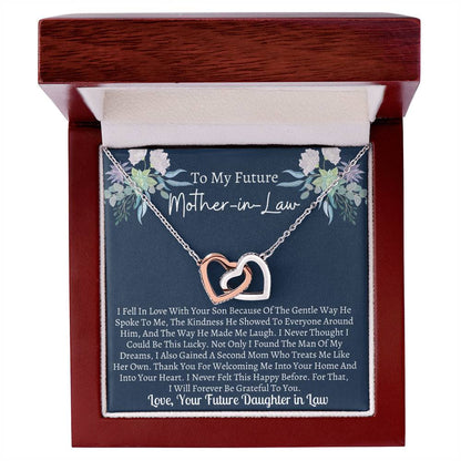 Future Mother In Law Interlocking Hearts Necklace