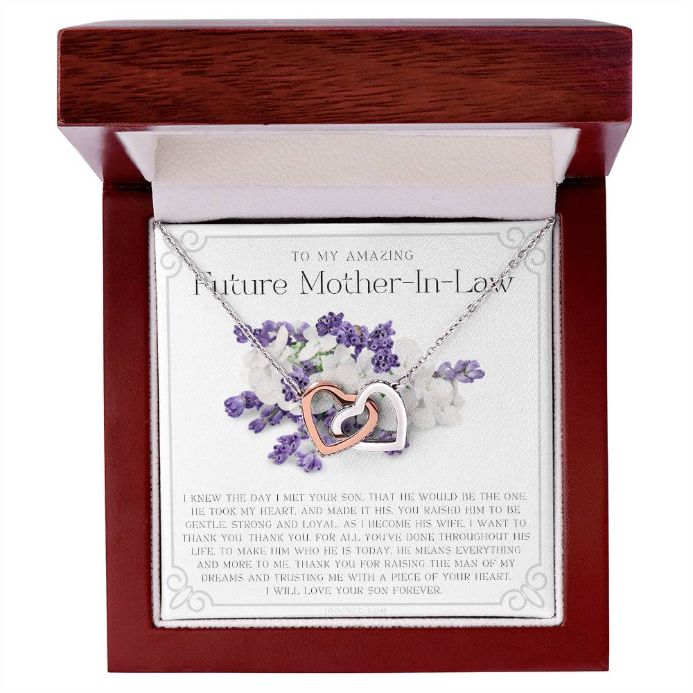 Future Mother In Law Gift Mom In Law Jewelry Mother'S Day Gift For Mother-In-Law Gift For Mother In Law Mother-In-Law Necklace Interlocking Hearts Necklace