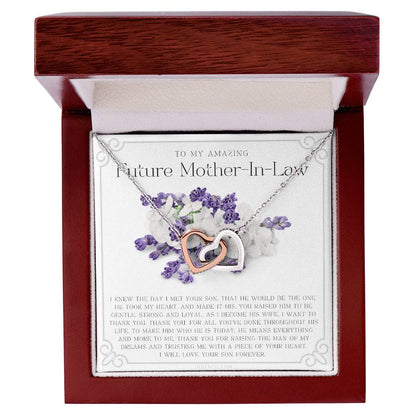 Future Mother In Law Gift Mom In Law Jewelry Mother'S Day Gift For Mother-In-Law Gift For Mother In Law Mother-In-Law Necklace Interlocking Hearts Necklace