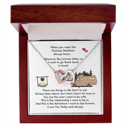 Camping Girl - Interlocking Heart Necklace Interlocking Hearts Necklace
