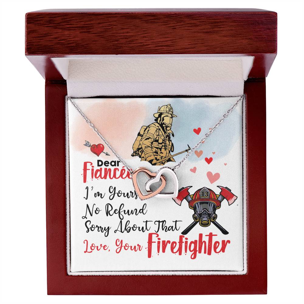 Firefighter'S Fiancée - Interlocking Heart Necklace Interlocking Hearts Necklace