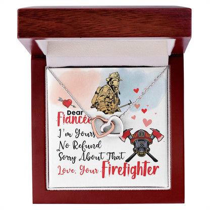 Firefighter'S Fiancée - Interlocking Heart Necklace Interlocking Hearts Necklace
