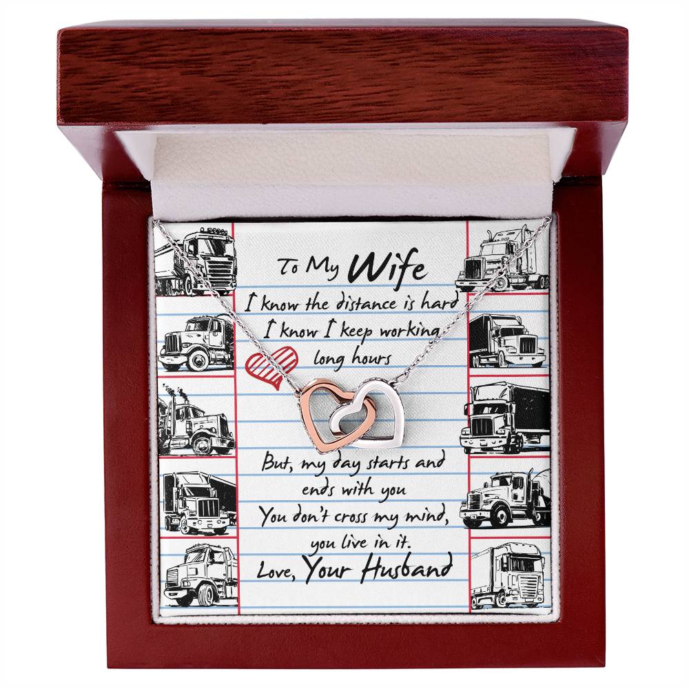 Trucker'S Wife - Interlocking Heart Necklace Interlocking Hearts Necklace