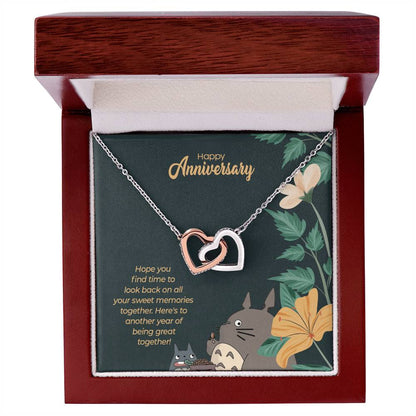 Totoro Anniversary Edition Another Year Of Great Love - Interlocking Hearts Necklace
