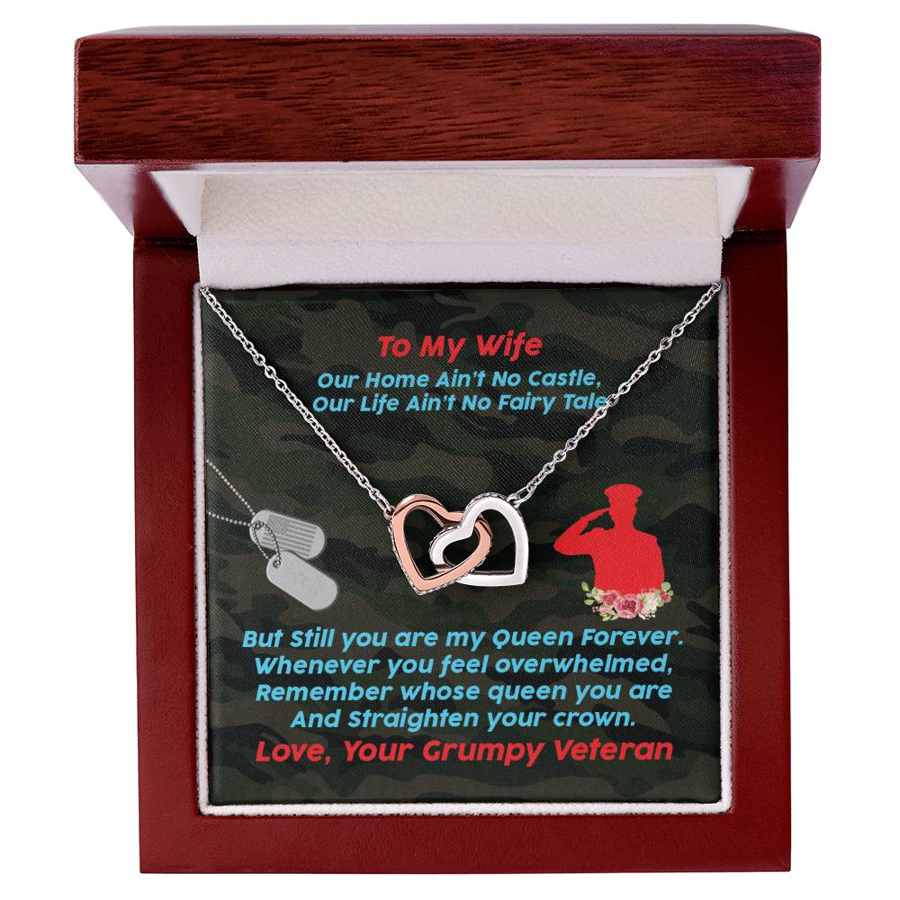 Veteran'S Wife - Interlocking Heart Necklace Interlocking Hearts Necklace