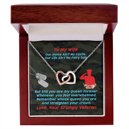 Veteran'S Wife - Interlocking Heart Necklace Interlocking Hearts Necklace