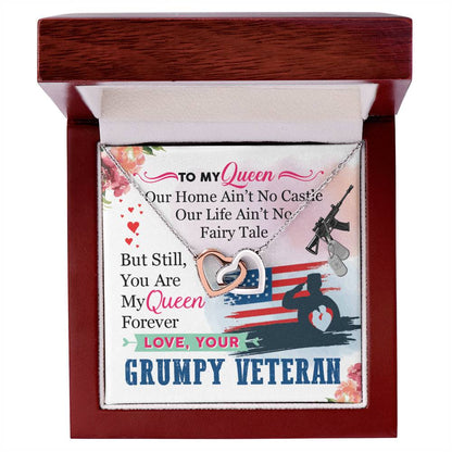 Veteran'S Wife - Interlocking Heart Necklace Interlocking Hearts Necklace