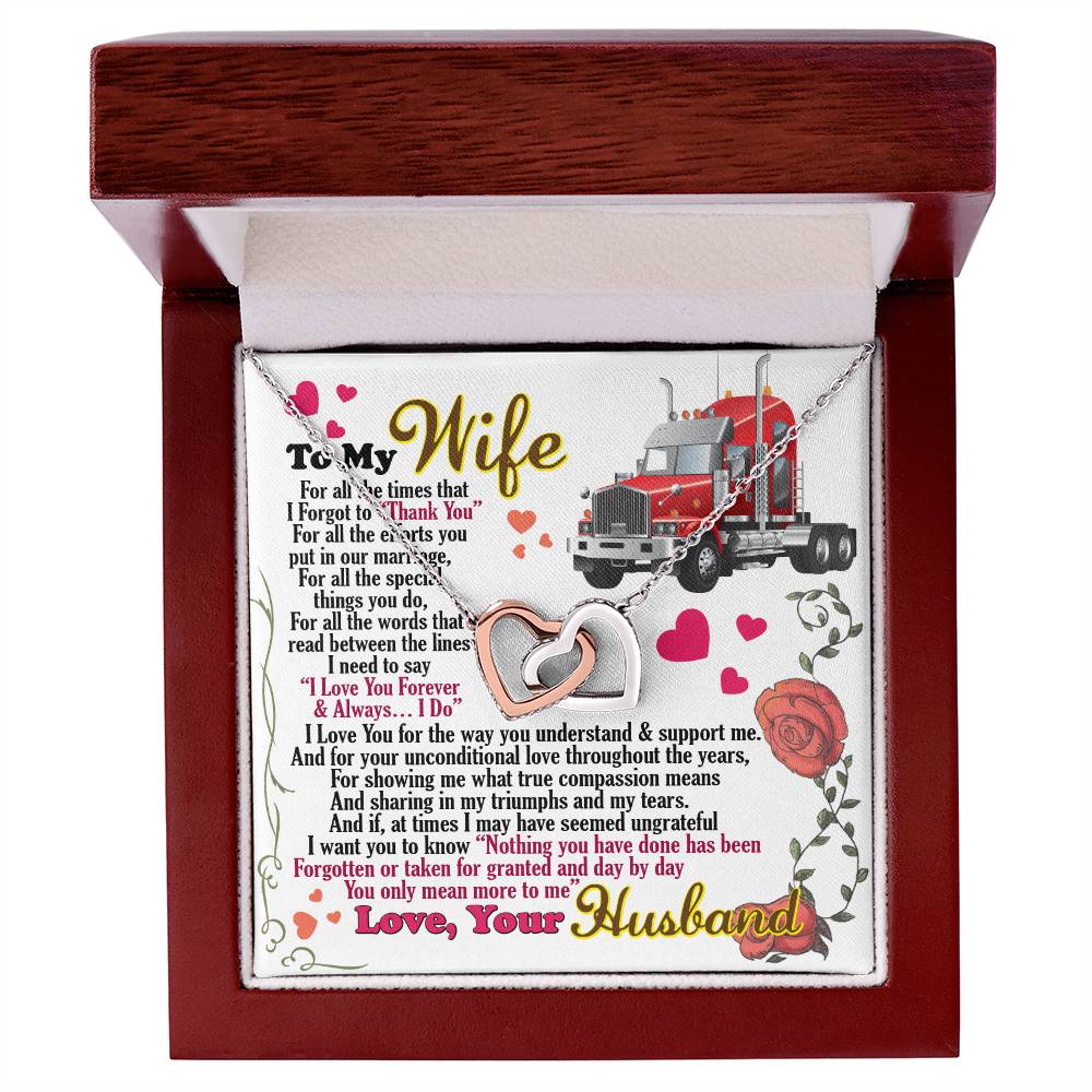 Trucker'S Wife - Interlocking Heart Necklace Interlocking Hearts Necklace