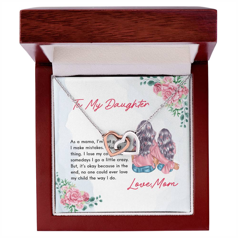 Daughter'S Gift - No One Could Ever Love My Child The Way I Do - The Interlocking Heart Necklace Interlocking Hearts Necklace