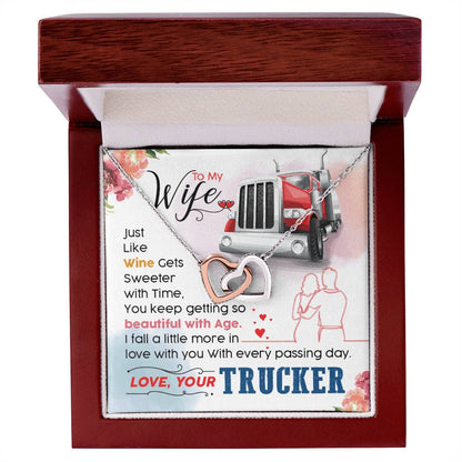 Trucker'S Wife - Interlocking Heart Necklace Interlocking Hearts Necklace