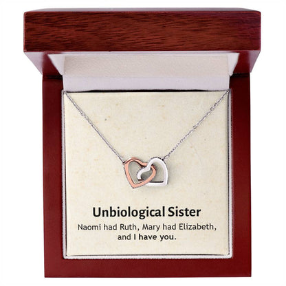 Unbiological Sister - I Have You - Interlocking Hearts Necklace