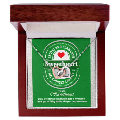 Beer Lover'S Wife Interlocking Hearts Necklace