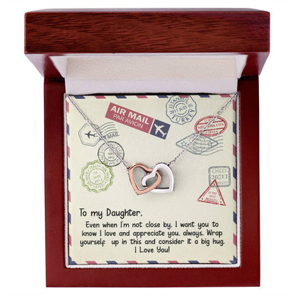 Gift For Daughter - Interlocking Heart Necklace Interlocking Hearts Necklace