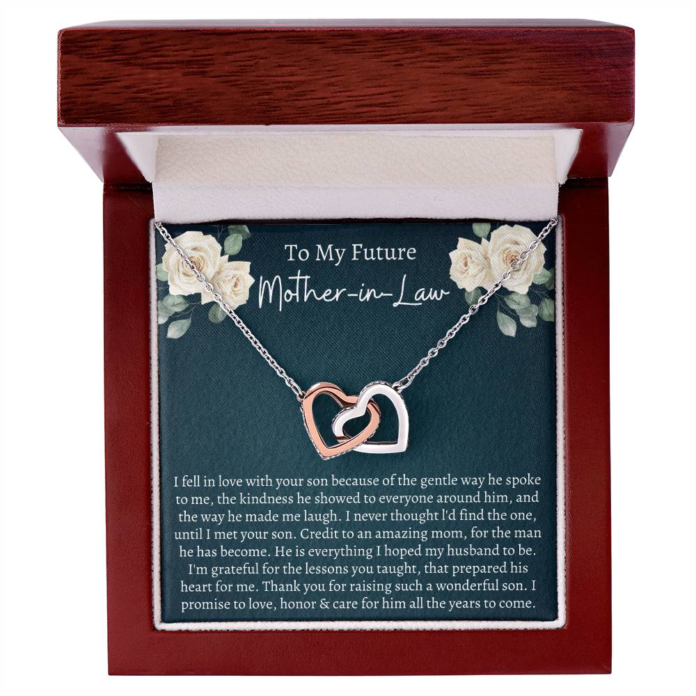 Future Mother In Law Interlocking Hearts Necklace