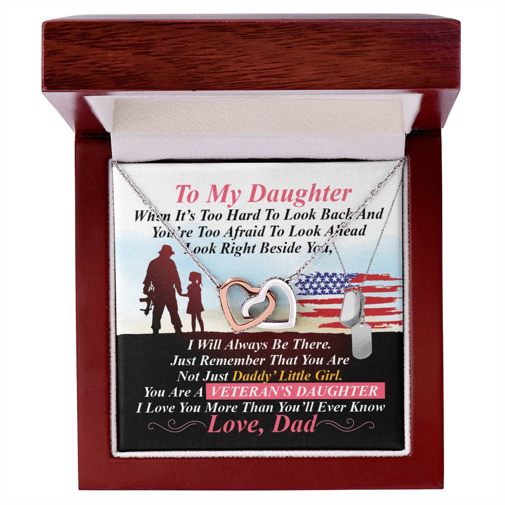 Veteran'S Daughter - Interlocking Heart Necklace Interlocking Hearts Necklace