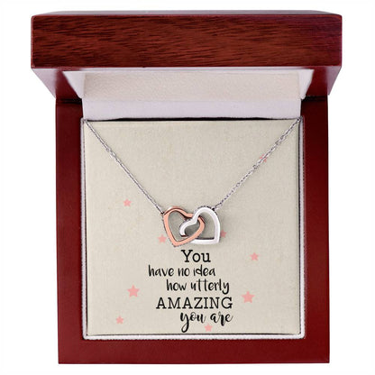 You Have No Idea Soul Sister Interlocking Heart Necklace Best Friend Gift Bff Gift Interlocking Hearts Necklace