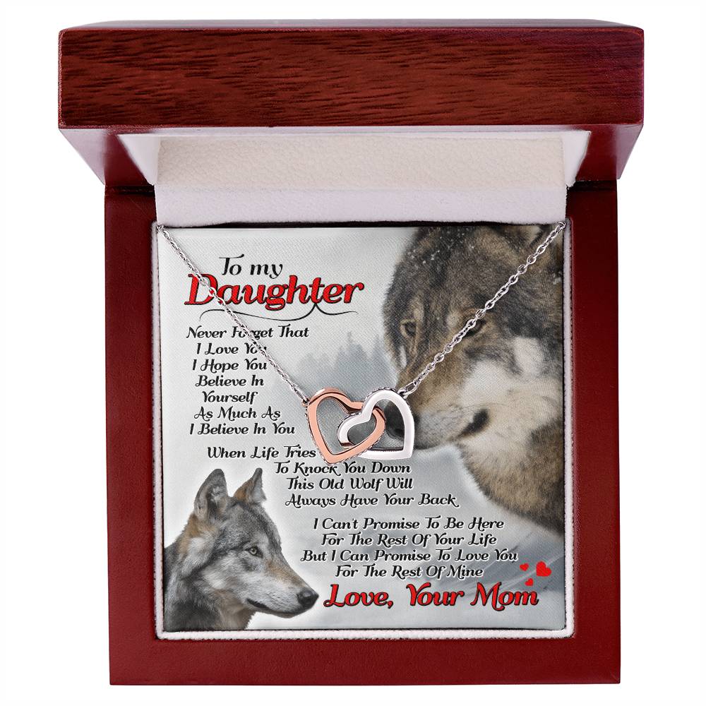 Gift For Daughter - Interlocking Heart Necklace Interlocking Hearts Necklace