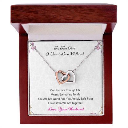 You Mean Everything To Me - Necklace Interlocking Hearts Necklace