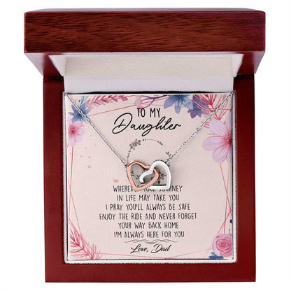 TO02AF~1 Interlocking Hearts Necklace