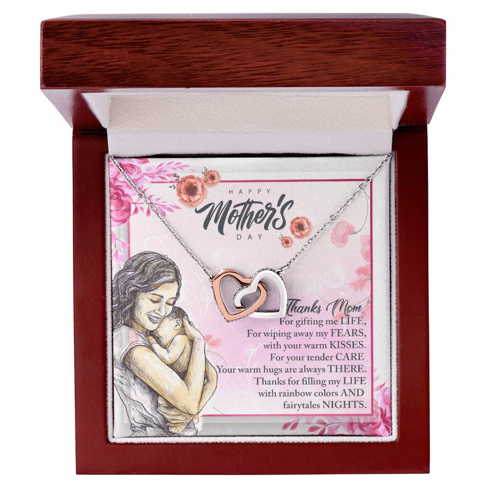 Gift For Mom - Giving Thanks Interlocking Hearts Necklace